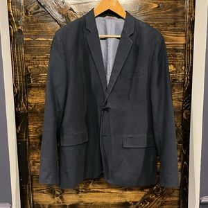 Banana Republic Sports Coat - 44R - Blue - Linen Cotton Blend